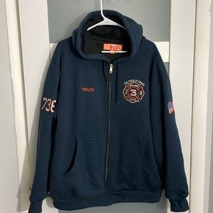 CornerStone Heavyweight FullZip Hooded Sweatshirt with Thermal Lining Size XL